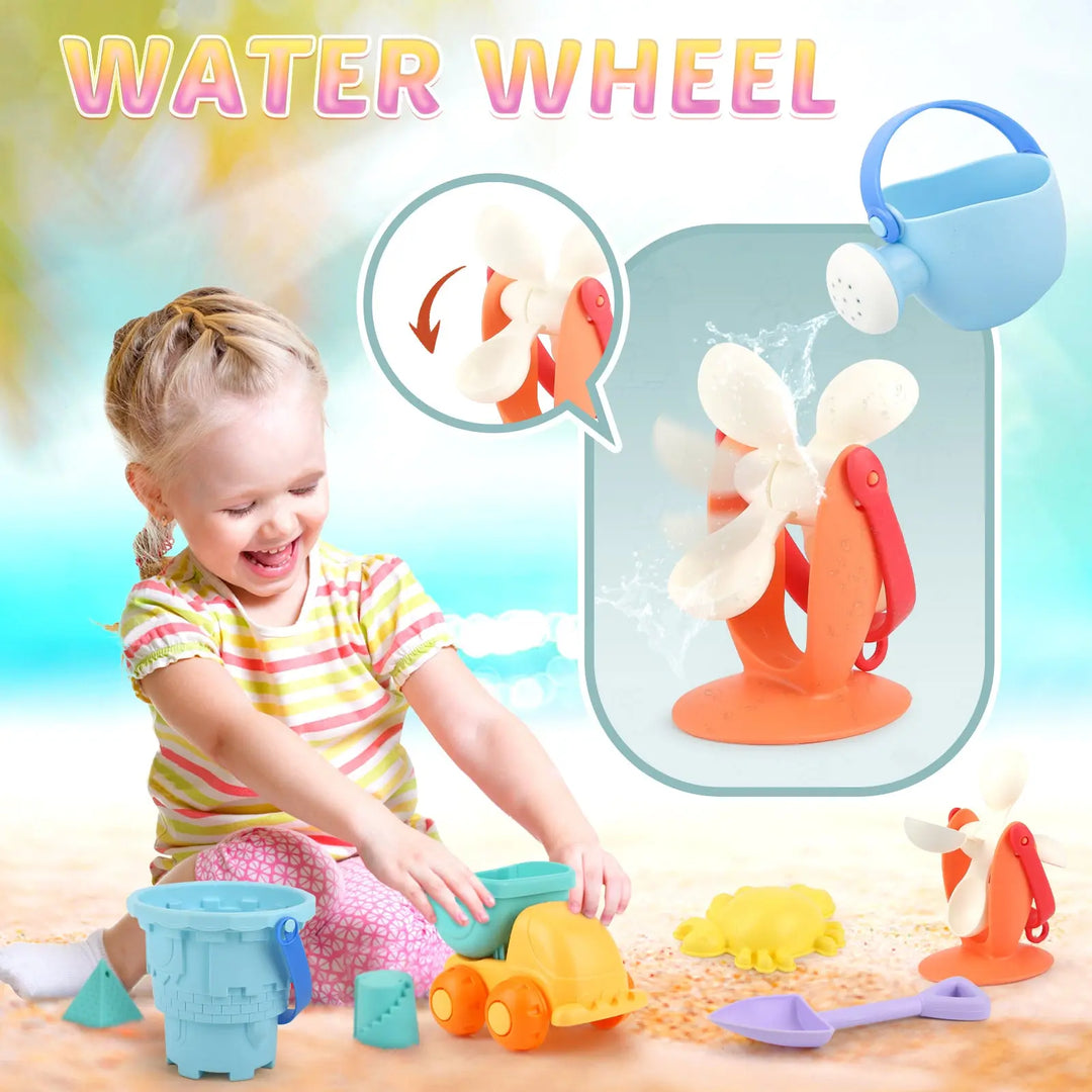 Beginner Sand Toys Set with Soft Tools and Fun Molds 