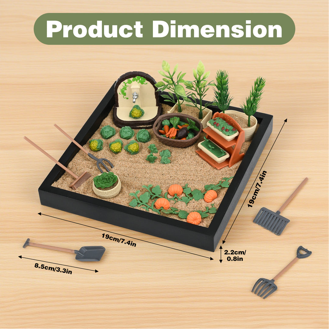 Mini Veggie Zen Garden Kit for Ages 2+