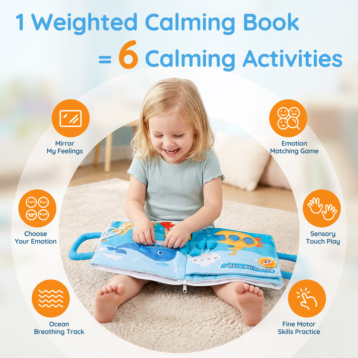 3-lb Weighted Sensory Quiet Book for Kids Ages 3+