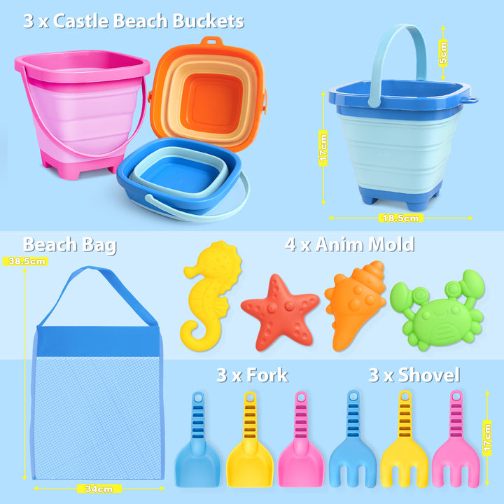 Sand Castle Beach Toys for Kids 3–10