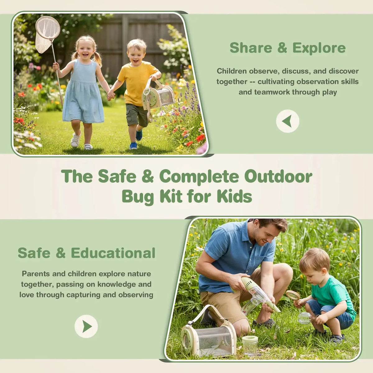 Wooden Bug Catcher Kit for Kids 
