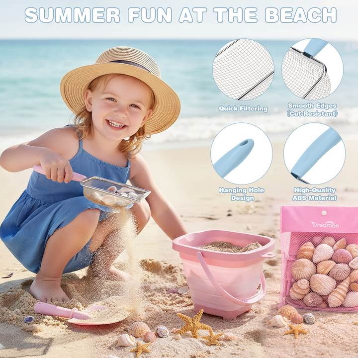 Sand Sifting & Shell Collecting Kit for Kids