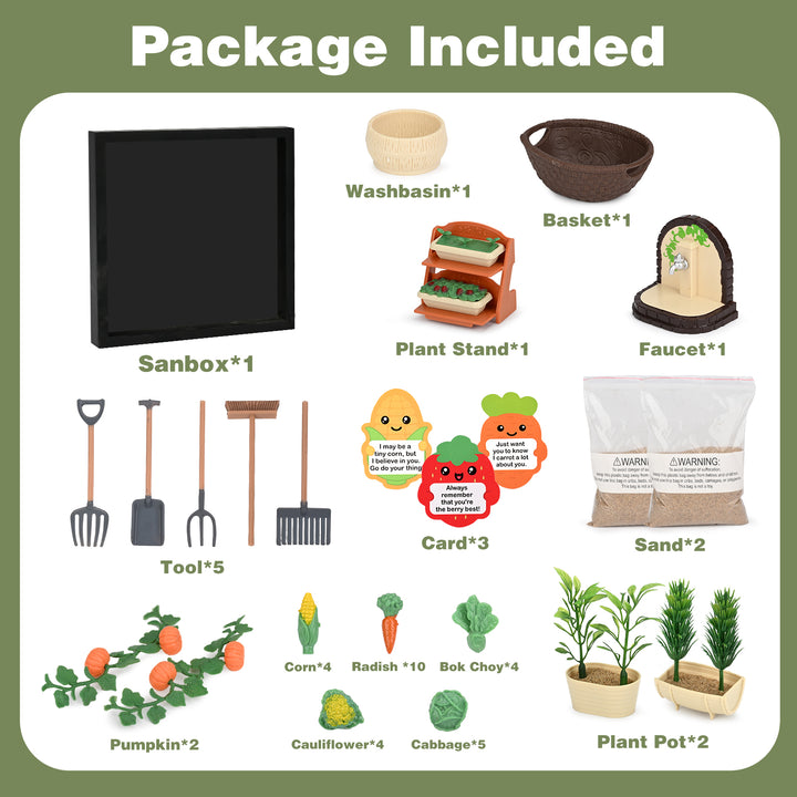 Mini Veggie Zen Garden Kit for Ages 2+