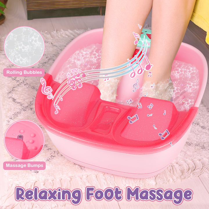 Kids Foot Spa &amp; Nail Kit for Girls Ages 6–12