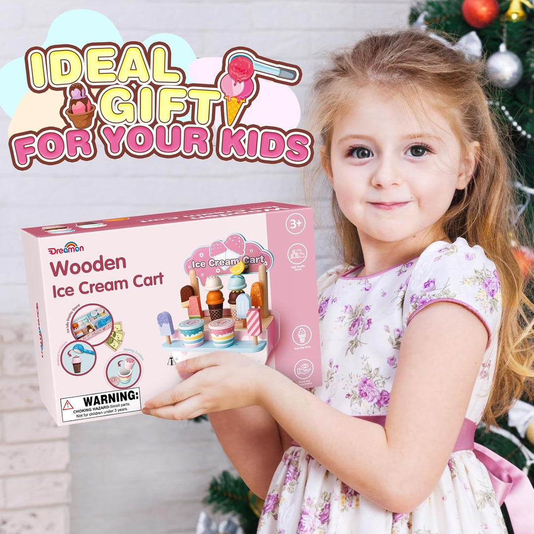 48 PCS Ice Cream Playset for Toddlers Age 3-6