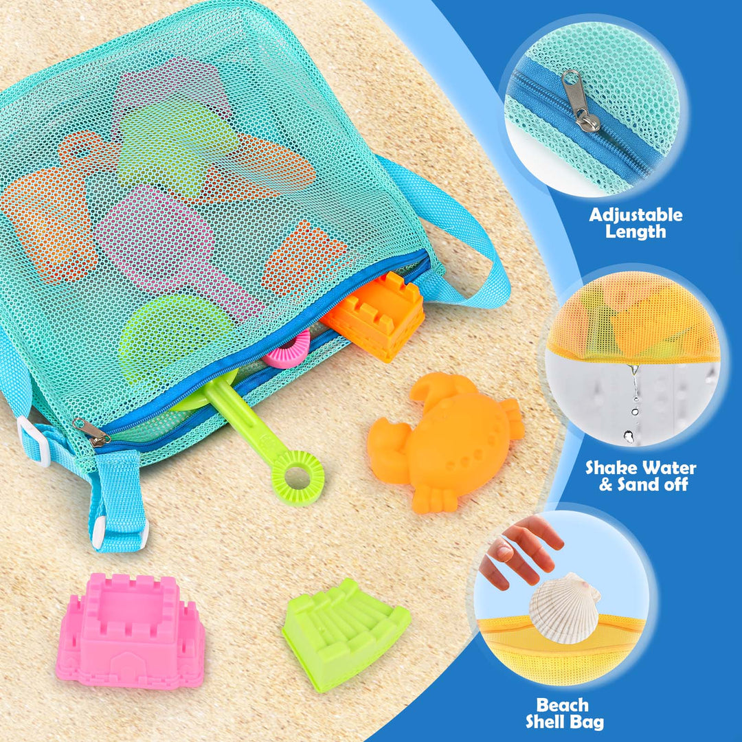 30PCS Collapsible Beach Toys Set for Kids Ages 3–10