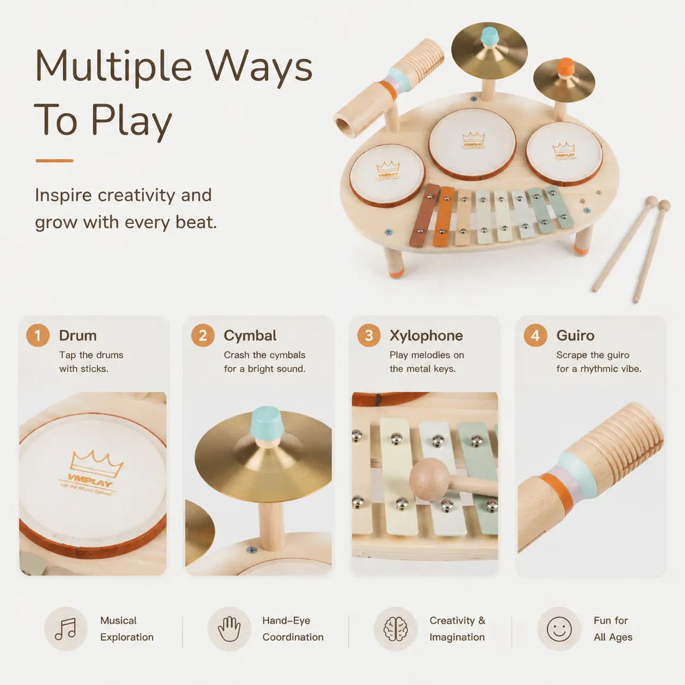 Little Maestro – 9-in-1 Montessori Music Table 