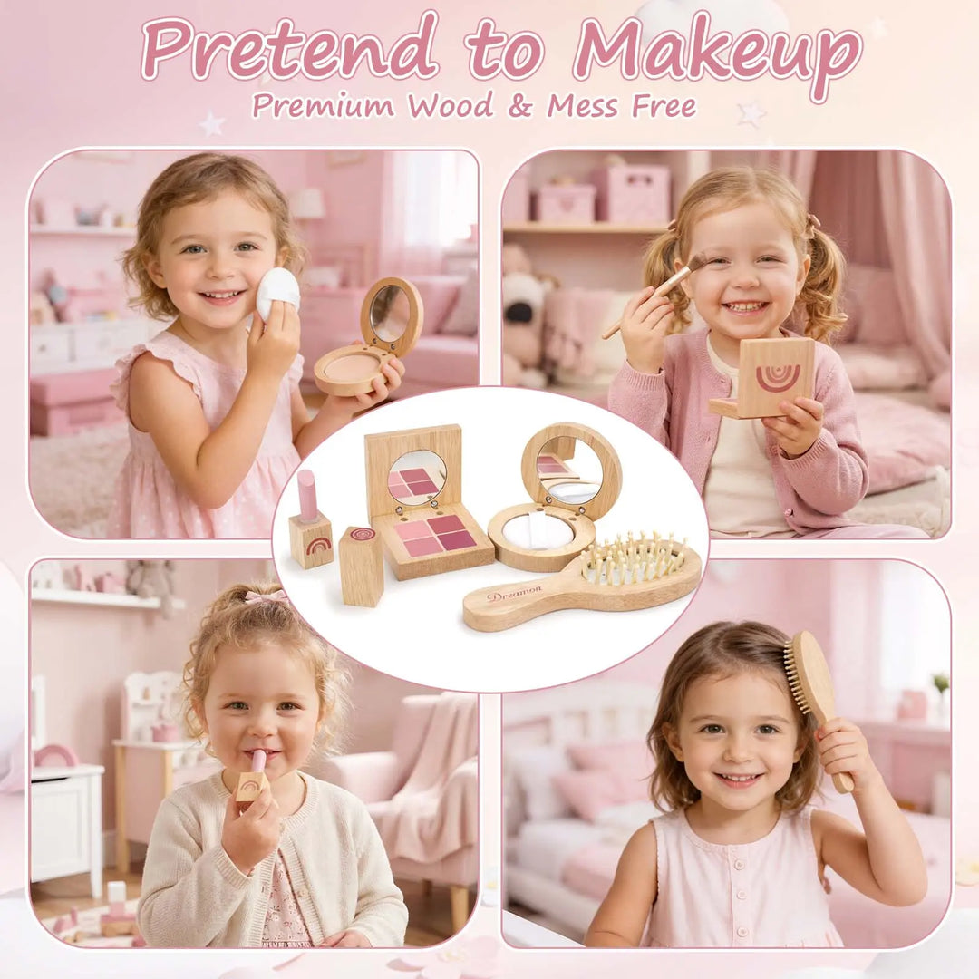 30PCS Play Purse for Little Girls | Pretend Makeup &amp; Accessories Set 