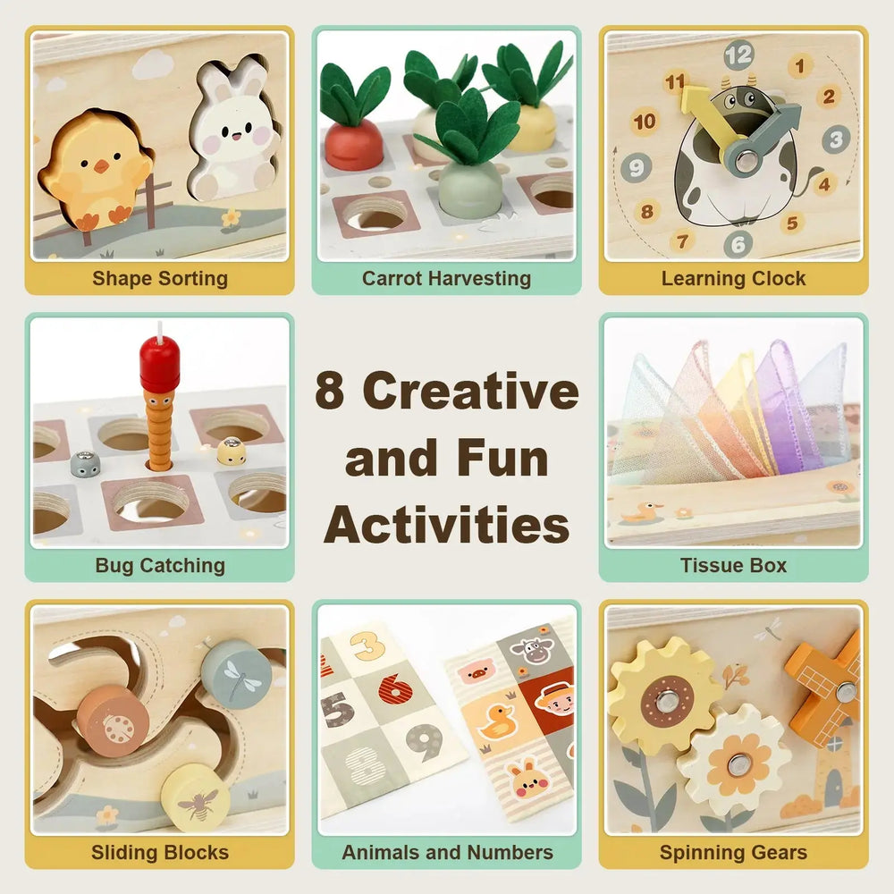 Montessori Tissue Box Toy for 1-3 Year Olds 