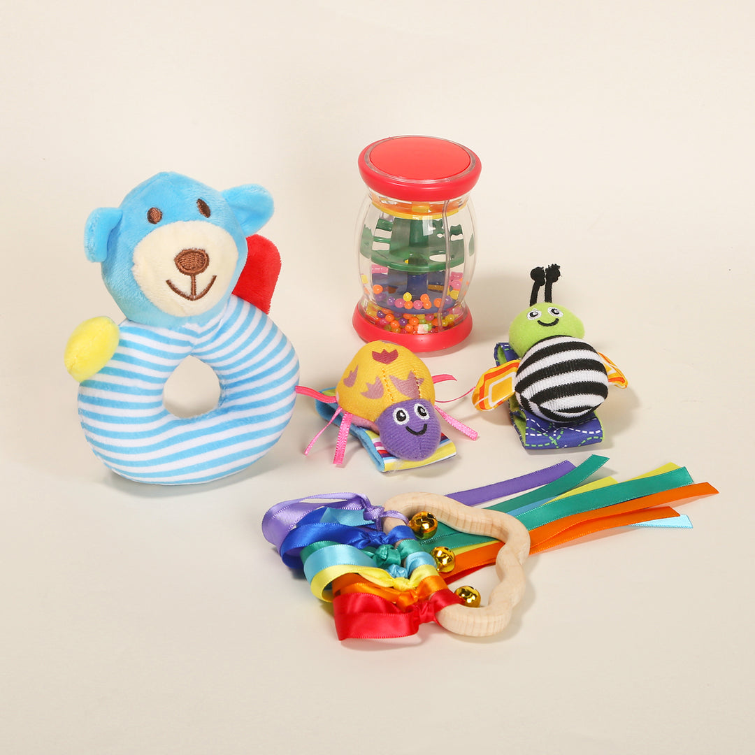 Joyreal Sensory Toy Gift for Newborn Baby  15 Pcs Set