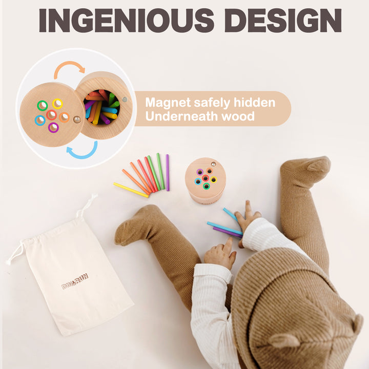 Montessori Toys Wooden Sorting &amp; Matching Games for Toddlers - Small