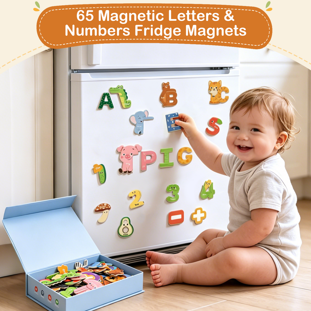 65PCS Fridge Magnet Letters &amp; Magnetic Letters for Board