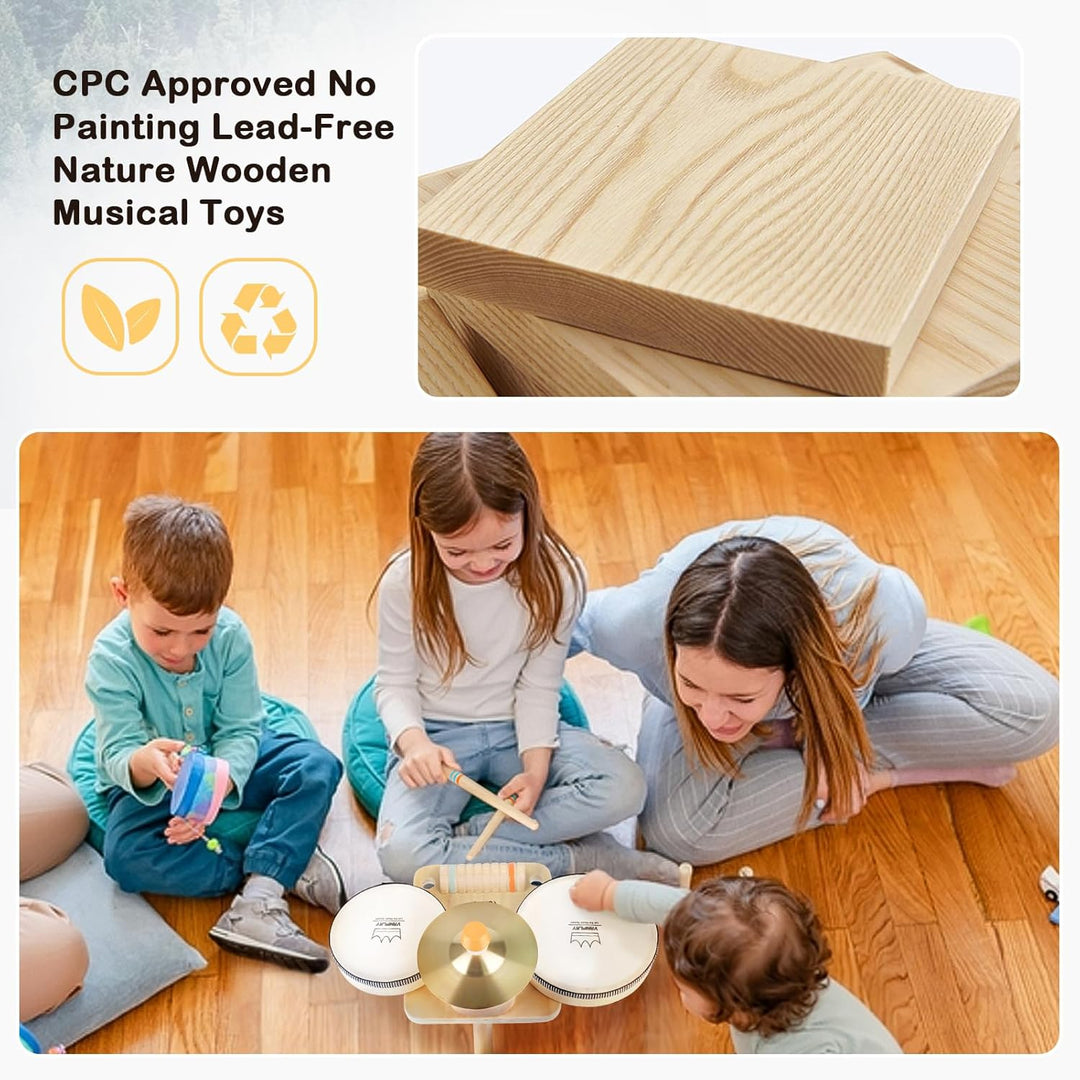 5-in-1 Drum and Music Set for Toddlers 3+
