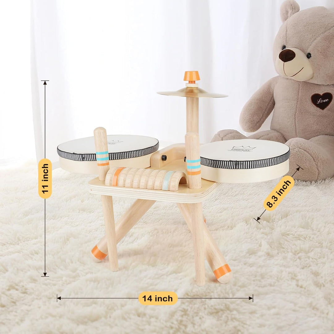5-in-1 Drum and Music Set for Toddlers 3+