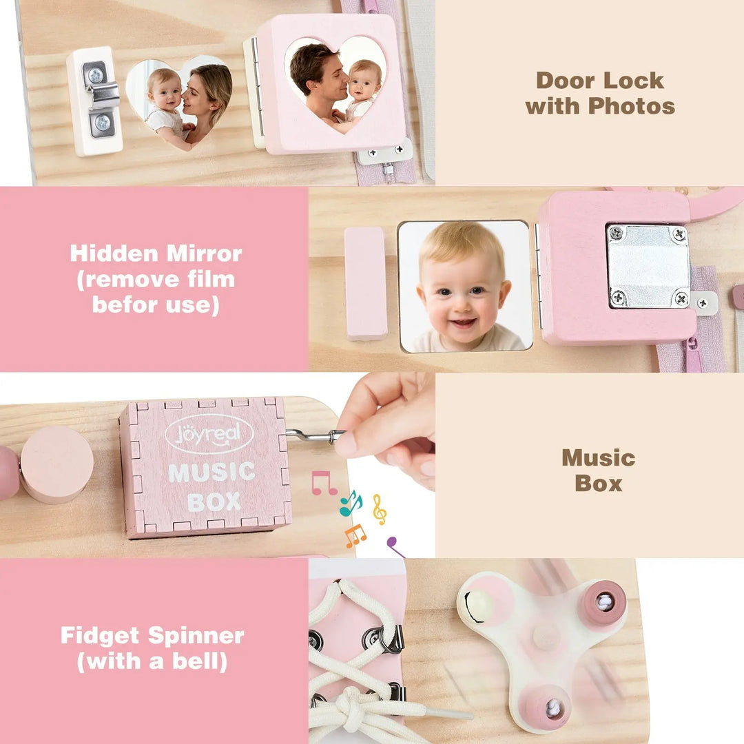 Fine Motor Skills Busy Board for Toddlers 