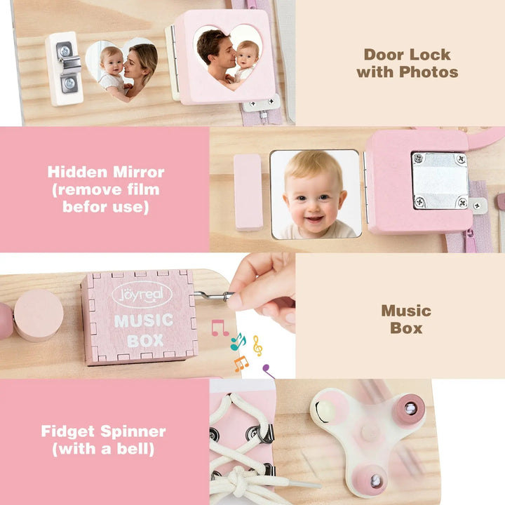 Fine Motor Skills Busy Board for Toddlers 
