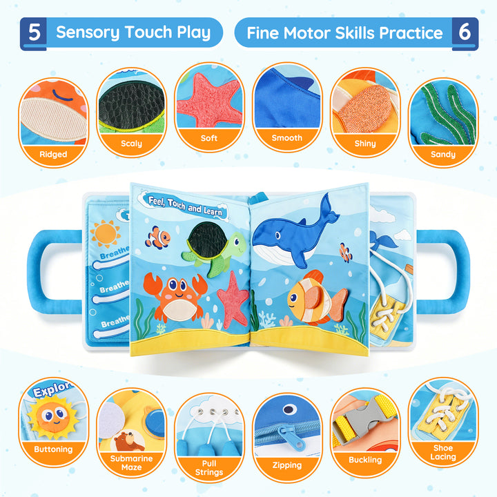 3-lb Weighted Sensory Quiet Book for Kids Ages 3+