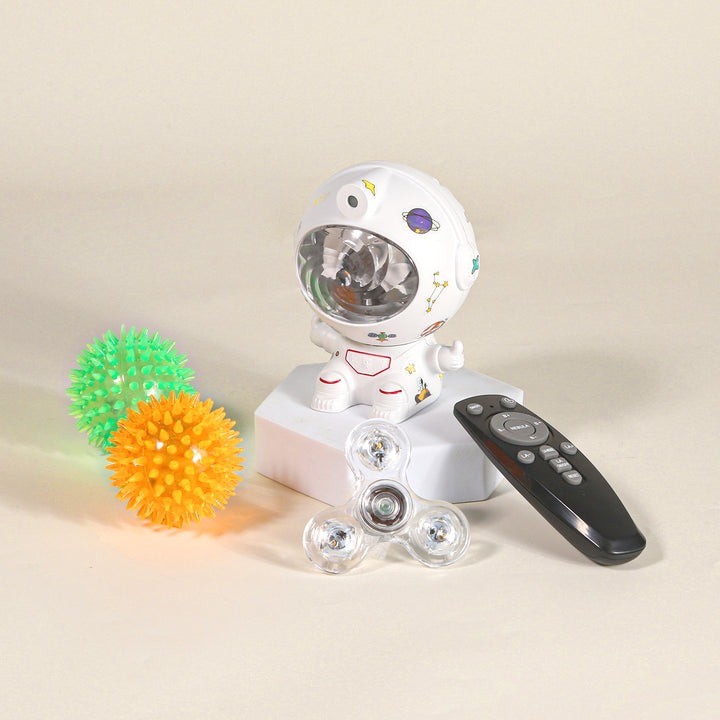 Joyreal Sensory Toys for Autism, Astronaut Galaxy Projector, 4pcs Sensory Lights Toy Set