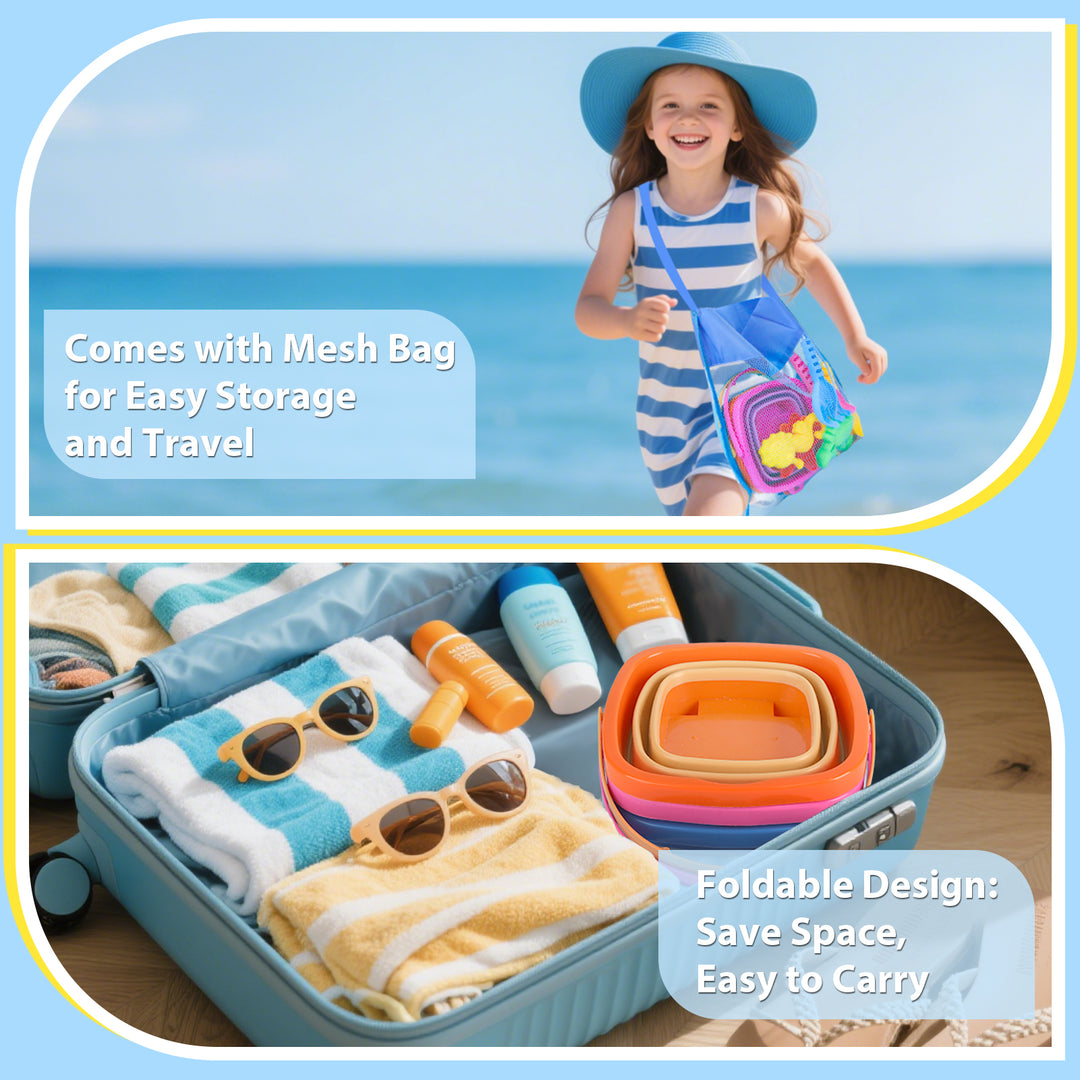 Sand Castle Beach Toys for Kids 3–10