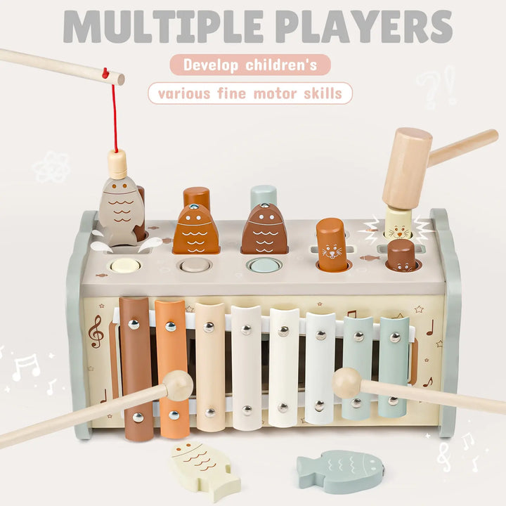 Xylophone and Fishing Game Sensory Set for Kids 