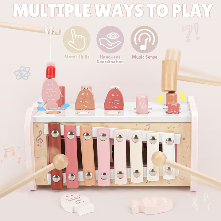 Joyreal Montessori Musical Hammer Set – Gift for 1+ Year Olds