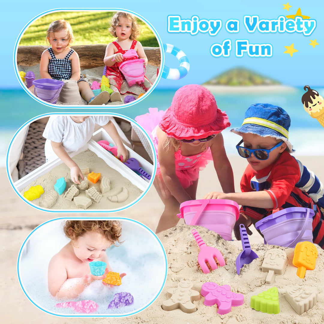 Sand Play Travel Kit for Kids Ages 3–10