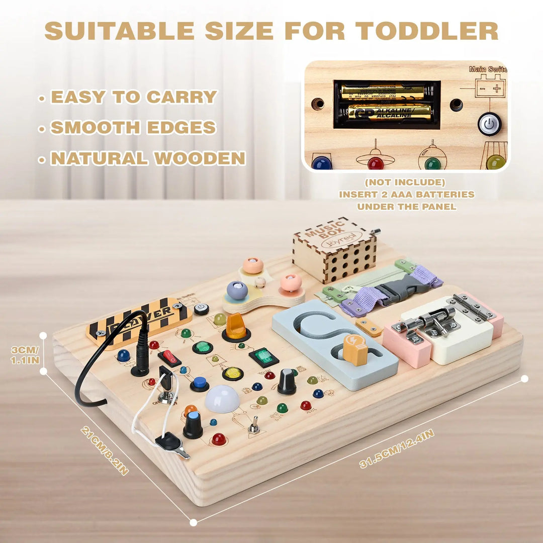 Montessori Busy Board for Early Learning Kids 