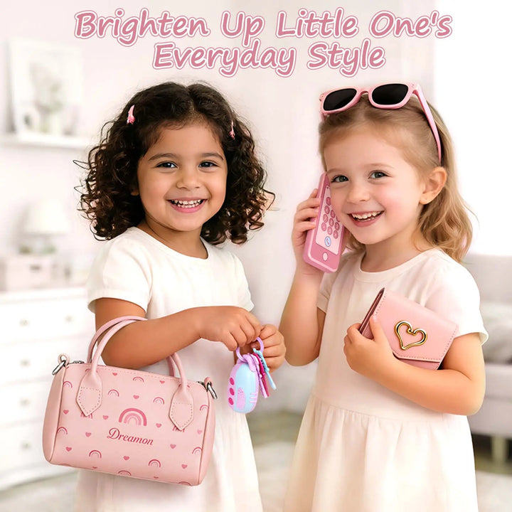 30PCS Play Purse for Little Girls | Pretend Makeup &amp; Accessories Set 