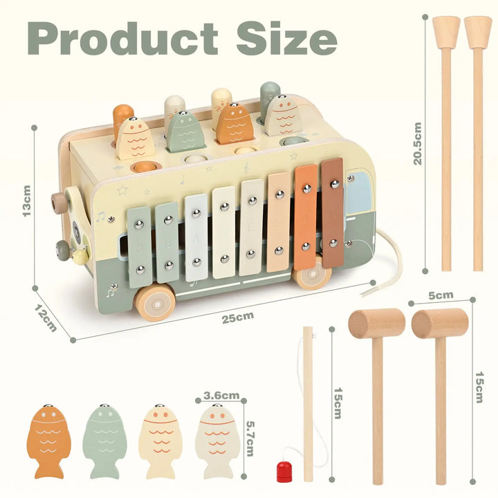 Wooden Hammering Pounding Toy for Toddlers 