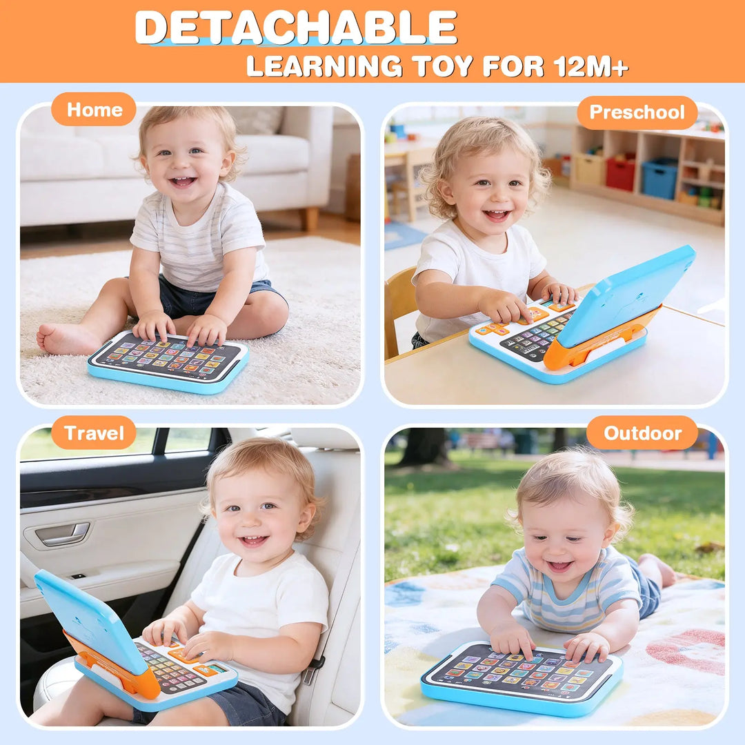 2-in-1 Learning Laptop for Toddlers – Educational Toy with Music &amp; Sound 