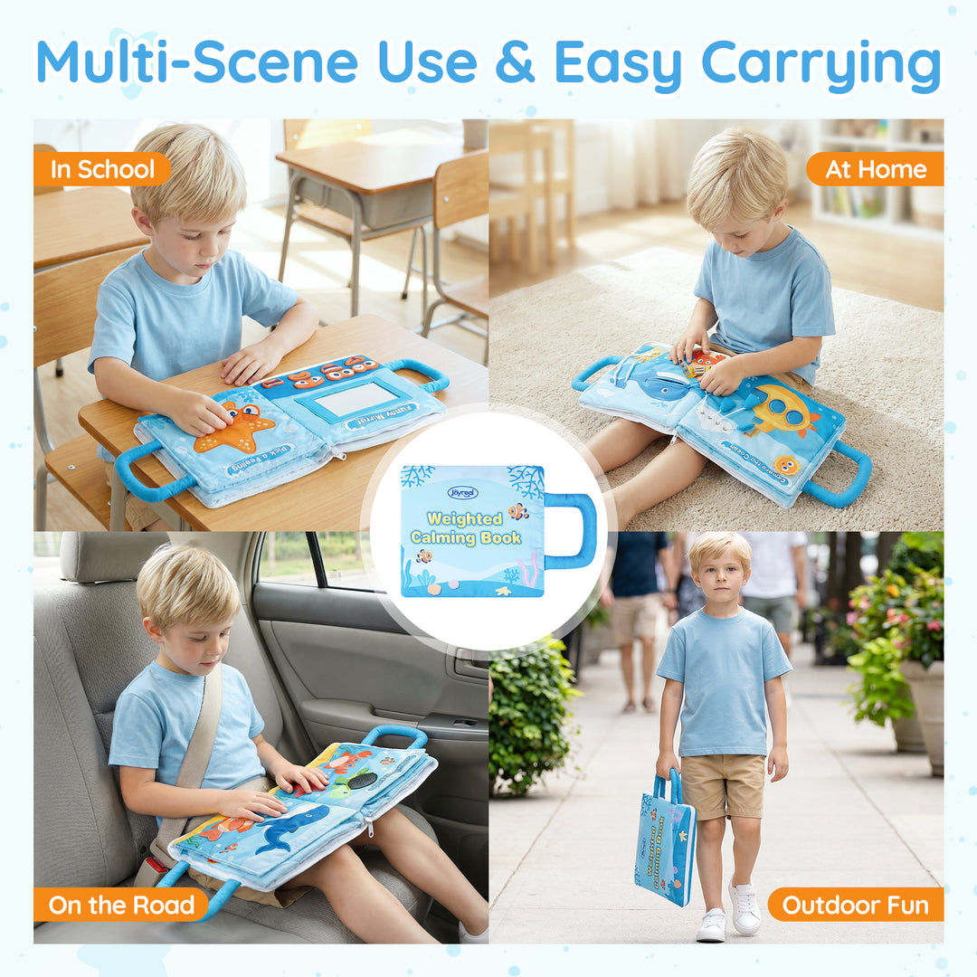 3-lb Weighted Sensory Quiet Book for Kids Ages 3+
