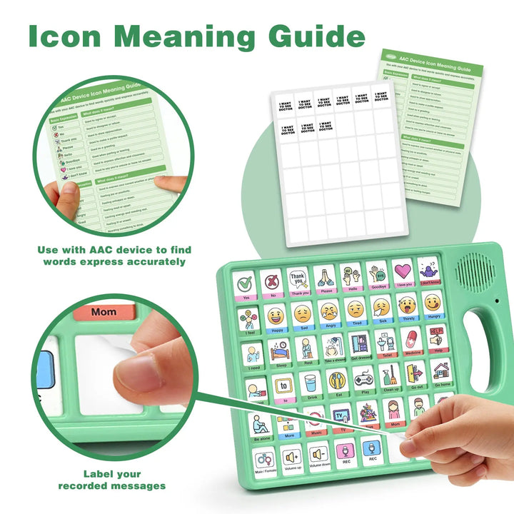 Sentence-Building AAC Plus| Language Learning Device for Nonspeaking Kids 