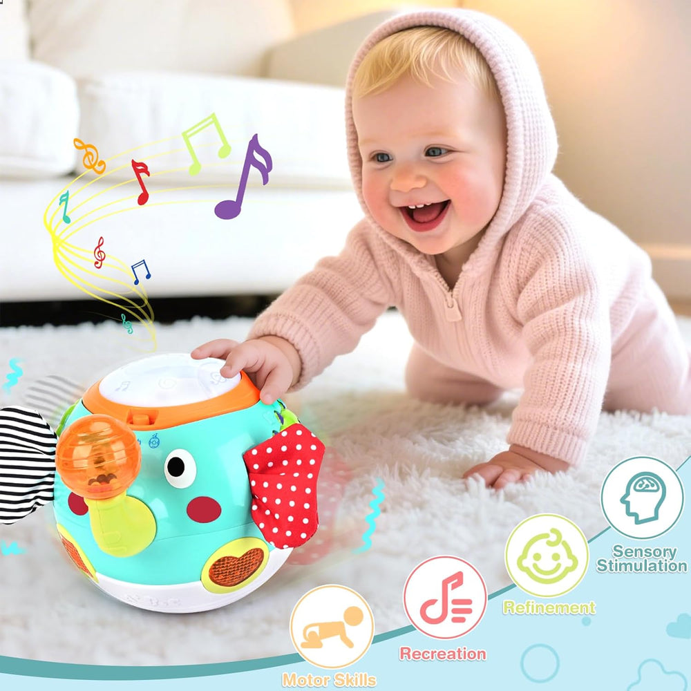 Musical Crawling Elephant Baby Toy 