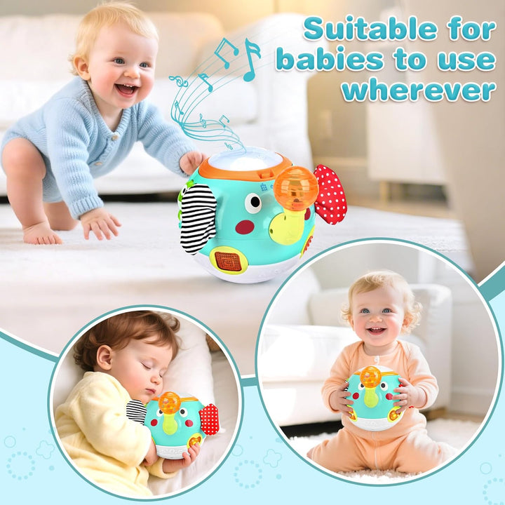 Musical Crawling Elephant Baby Toy 
