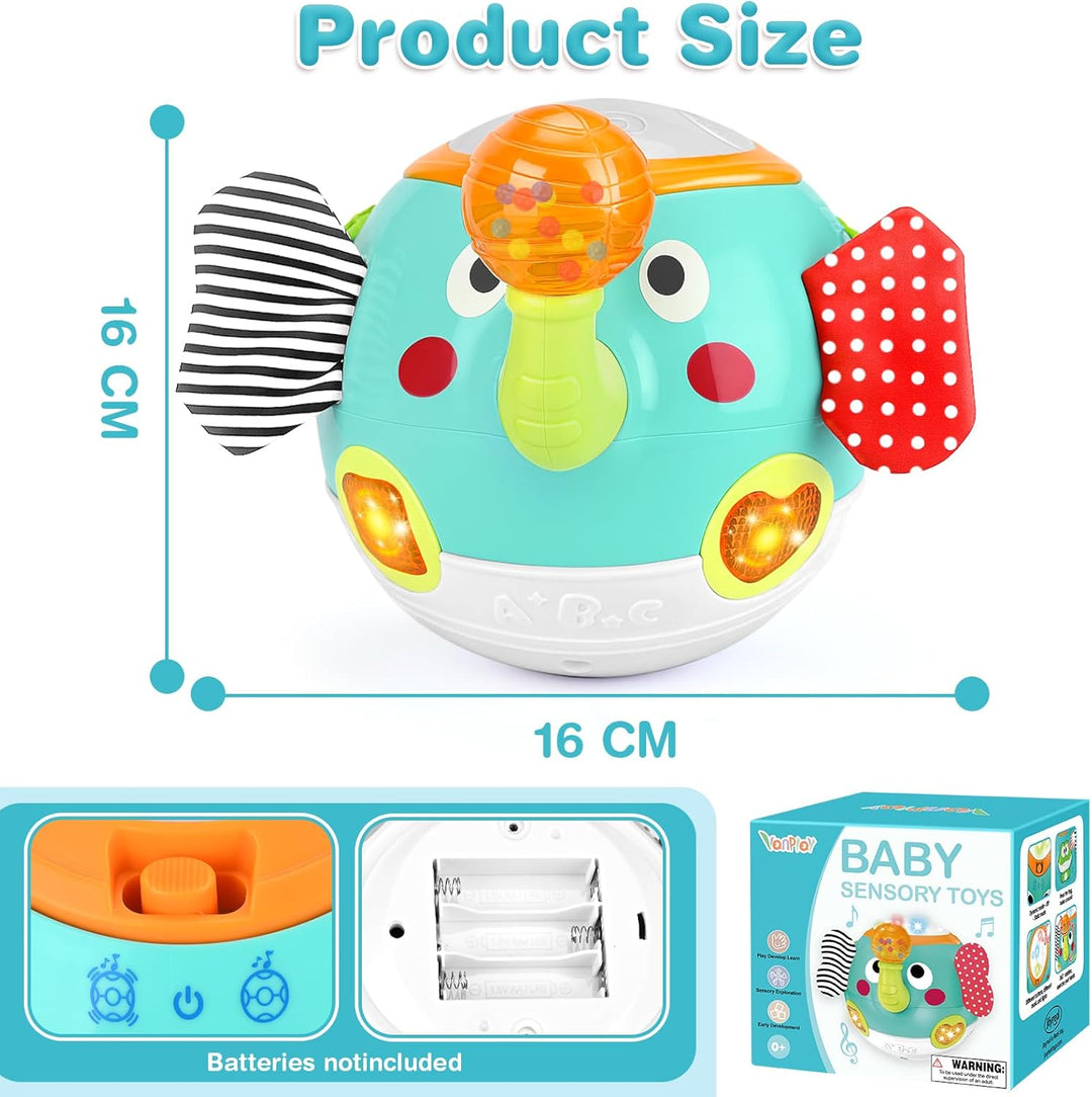Musical Crawling Elephant Baby Toy 