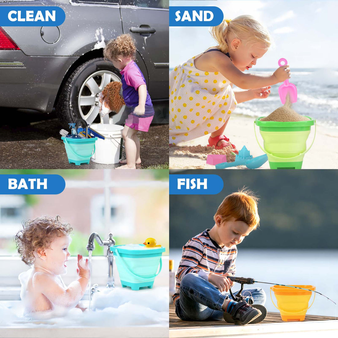 30PCS Collapsible Beach Toys Set for Kids Ages 3–10