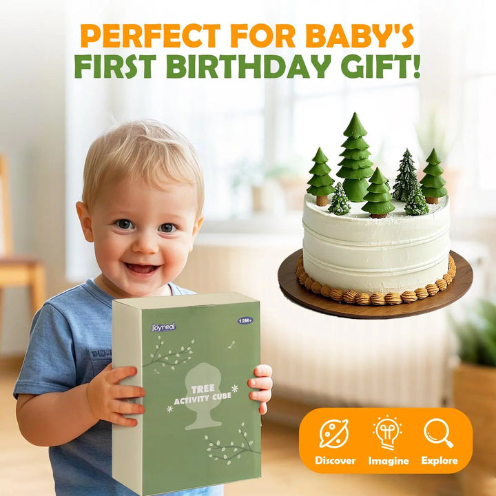 8-in-1 Wooden Activity Cube for 1-3 Year Olds 