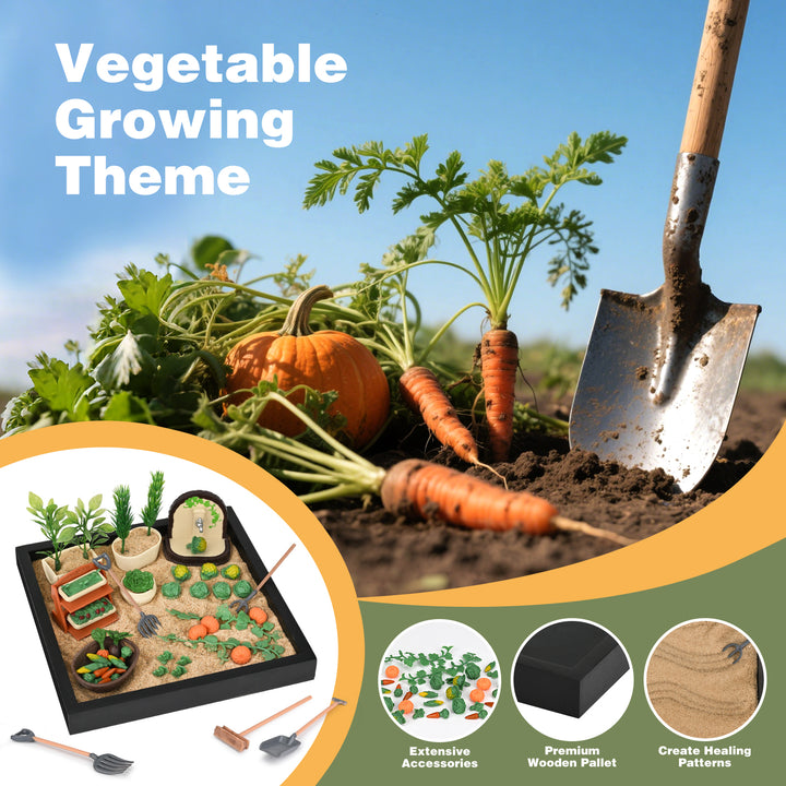 Mini Veggie Zen Garden Kit for Ages 2+