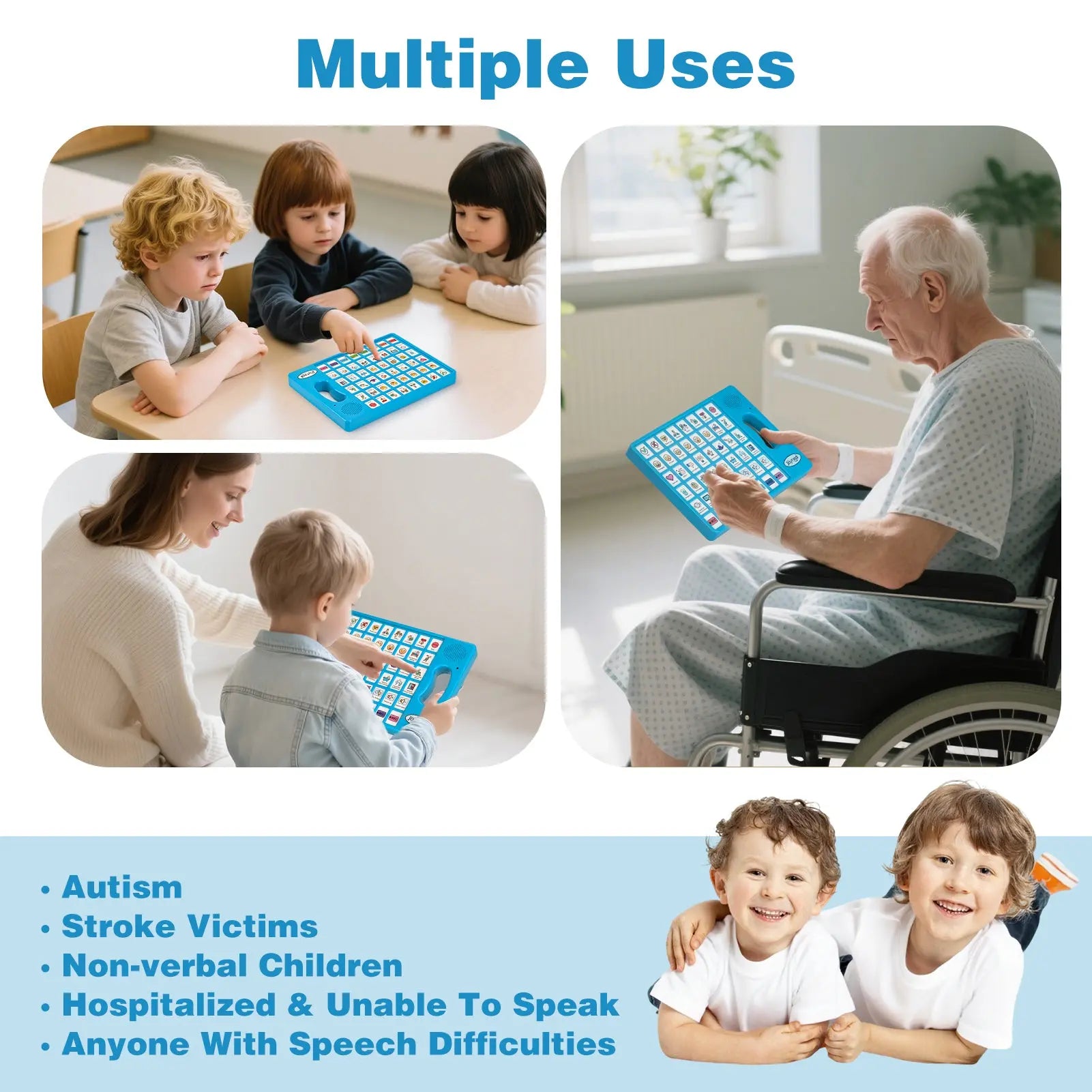 Speaking Device Non Verbal Communication Tools – Joyreal AAC Device for Autism & Kids