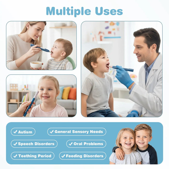 Oral Motor Sensory Tool – 4 Modes, 7 Tips for Speech &amp; Feeding Support 