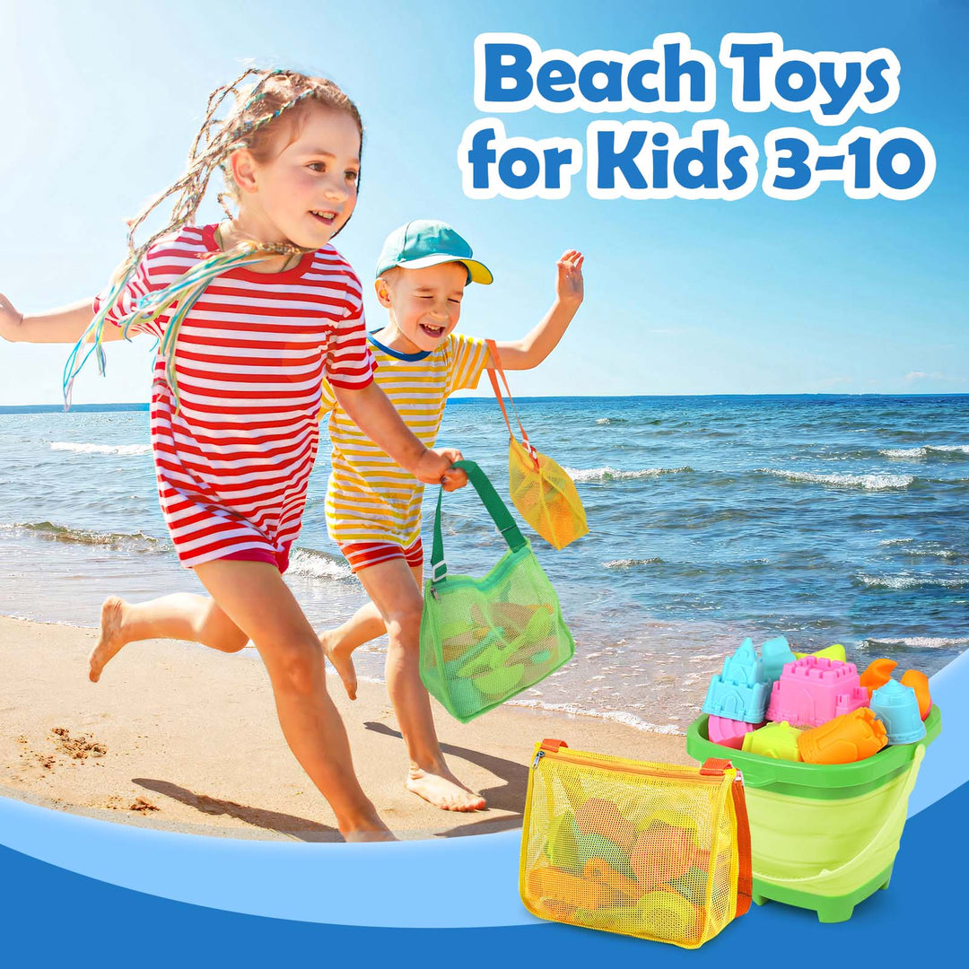 30PCS Collapsible Beach Toys Set for Kids Ages 3–10