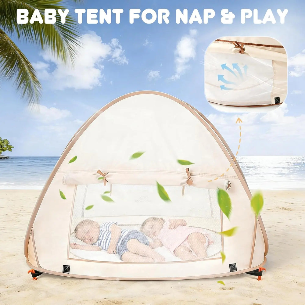 Pop-Up Beach Tent with Baby Pool – UV Protection Tent for Beach, Garden & Outdoor 