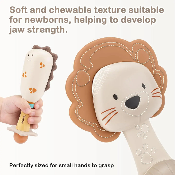 Baby Rattles and Teething Toys Set for Newborns 0–6 Months 