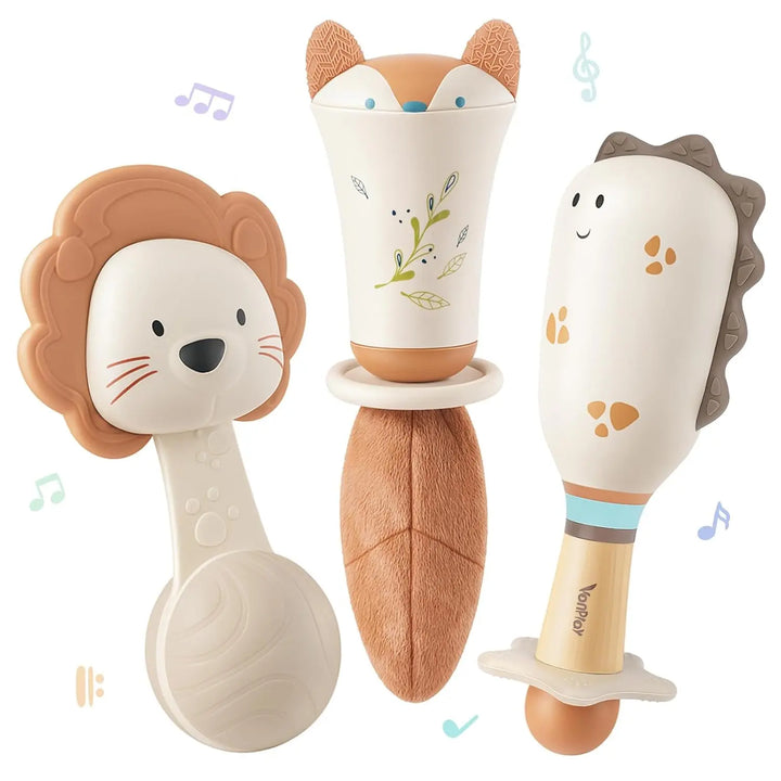 Baby Rattles and Teething Toys Set for Newborns 0–6 Months 