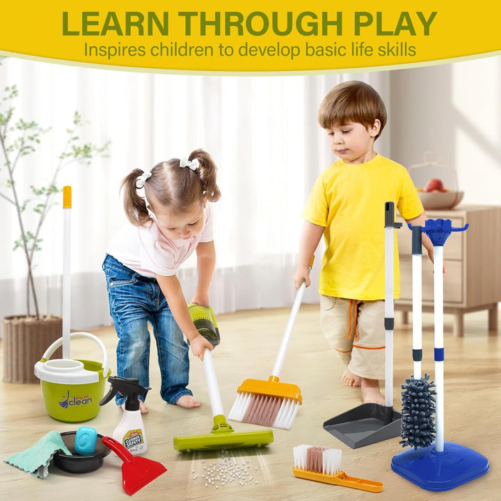 Kids Cleaning Toy Set for Toddlers Age 3-7