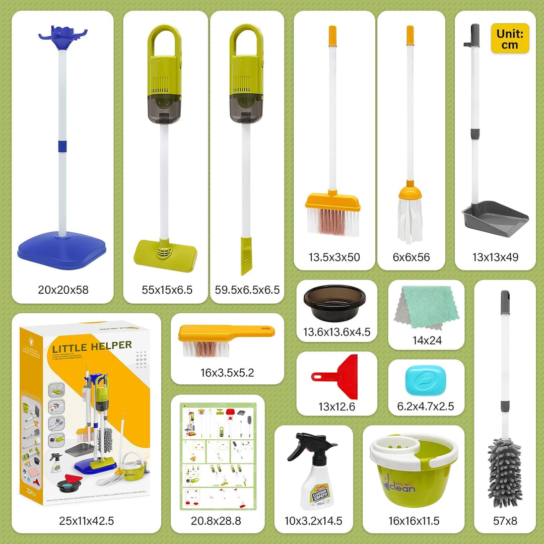 Kids Cleaning Toy Set for Toddlers Age 3-7