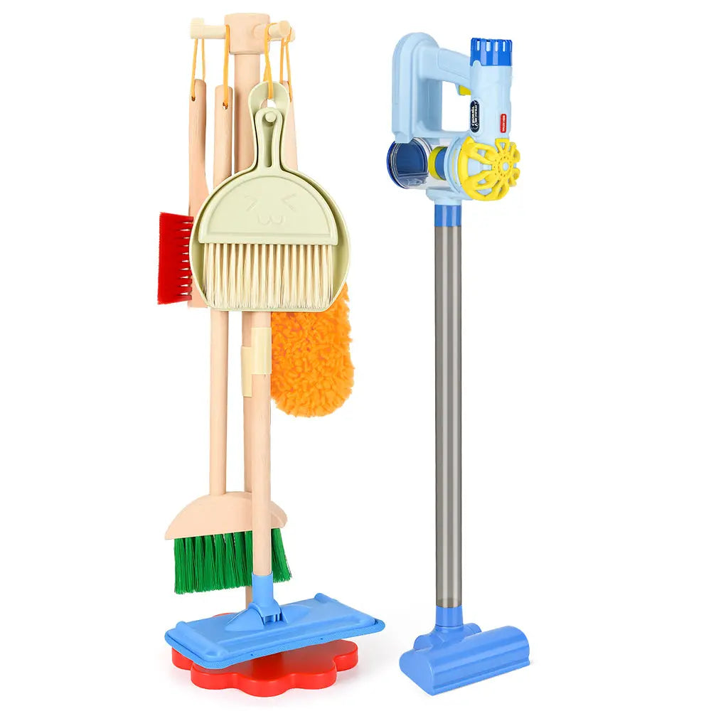 Wooden Cleaning Toys Set Vacuum 3+