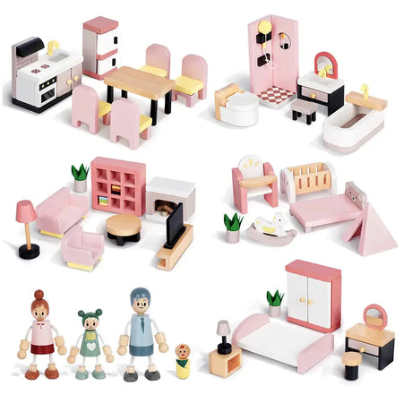 wooden dollhouse