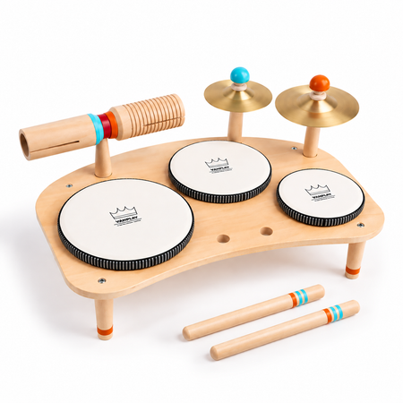 Little Beat Makers 8-in-1 Wooden Drum Set