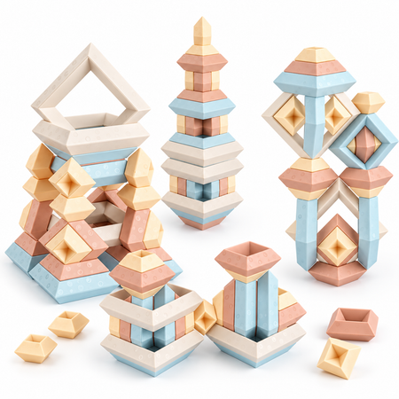 Nesting Tower Stacking Blocks 30PCS